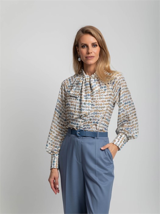 Блузка принт 6.23.17 - фото 101
