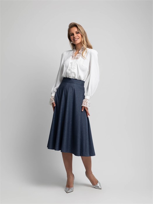 Юбка однотонная 3.19.29-13 - фото 131