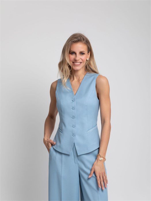 Жилет однотонный 5.21.3-6 - фото 149