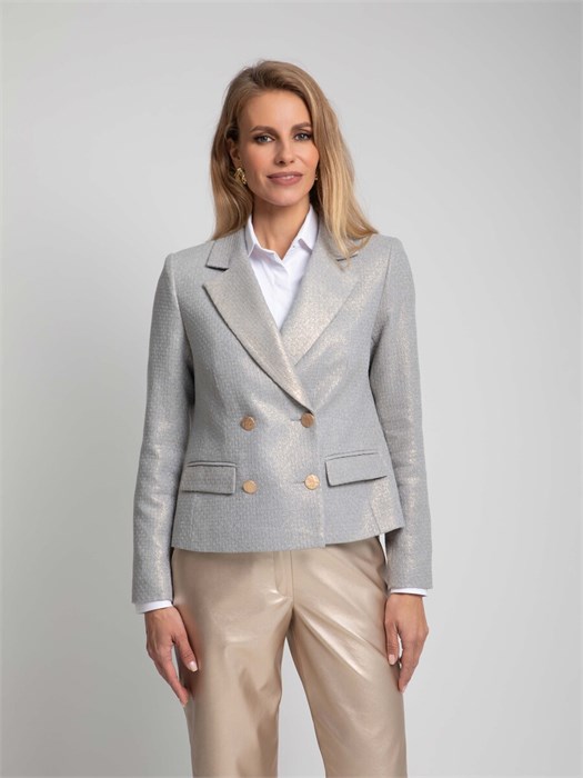 Жакет двубортный 1.21.14-3 - фото 56